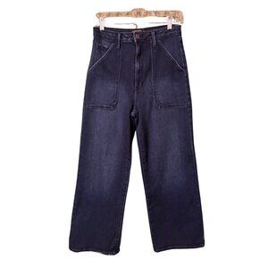 Just Black Denim High-Rise Wide Leg Cropped Jeans